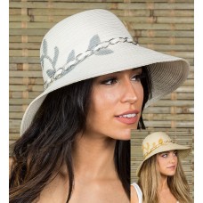 Mujer&apos;s summer wide brim  Fedoras Poly Braid hats for Beach Vacations Travel  eb-90816348